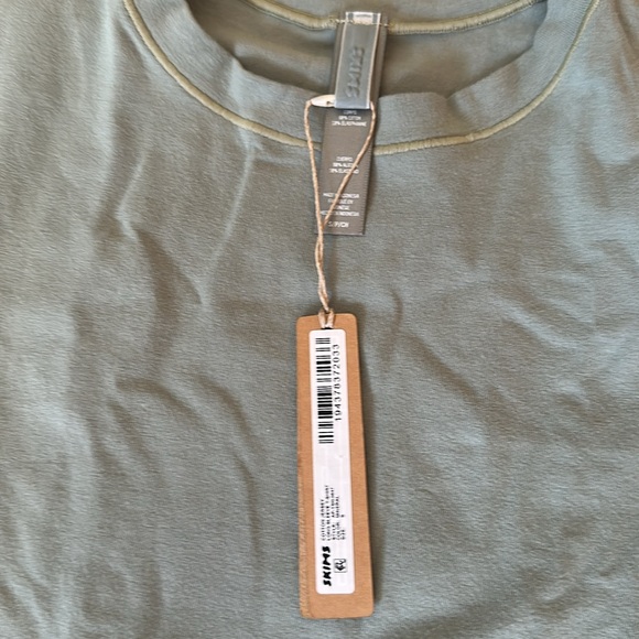 Skims cotton jersey long sleeve, size small mineral - Picture 3 of 5